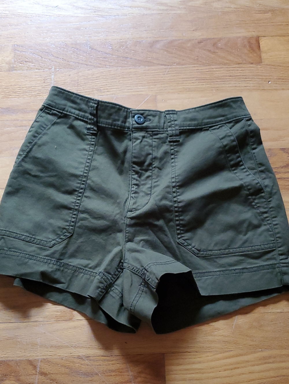 Old Navy Olive Utility High-Rise Cargo Shorts